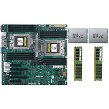 2x CPU AMD EPYC 7371, 32 núcleos 3,8 GHz, placa madre Supermicro H11DSi-NT, 64 GB de RAM