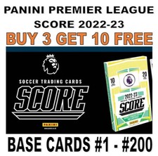 PANINI PREMIER LEAGUE SCORE 2022-23 2022/23 BASE CARDS #1 - #200