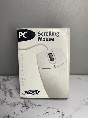 Mouse de desplazamiento retro Trackball vintage Genica PC GN-115 TOTALMENTE NUEVO Foto 1 de 4