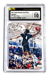 2021 Panini Chronicles Luminance Draft Picks Jalen Green Rookie RC #79 CSG 10