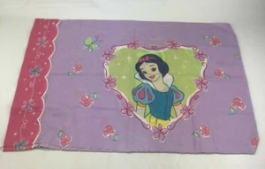 Disney Princess Vintage Snow White & Cinderella Standard Pillowcase VGUC - Bild 1 von 4
