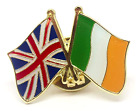 UK UNITED KINGDOM GB & IRELAND FRIENDSHIP COUNTRY FLAG METAL ENAMEL PIN BADGE