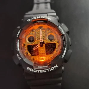 Casio G-Shock GA100BW-1A Wrist Watch for Men 20 Bar Water Resistant #C0628 - Picture 1 of 15