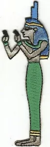 Egyptian Goddess Isis Embroidered Patch Ancient Mythology Applique Iron-On - Picture 1 of 1