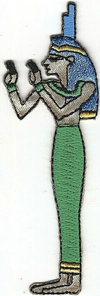 Egyptian Goddess Isis Embroidered Patch Ancient Mythology Applique Iron-On - Image 1 of 1