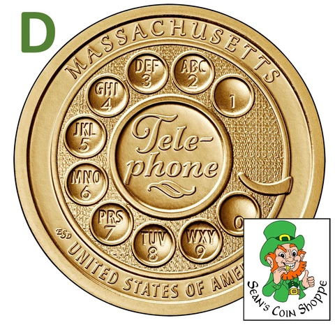 2020 D Massachusetts MA American Innovation Dollar $1 Unc. BU Denver Ships Free! Cover