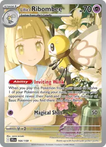 Pokémon TCG Lillie's Ribombee 164/159 Illustration Rare Journey Together NM/M - Picture 1 of 1