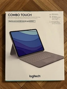 Logitech Combo Touch Keyboard Case Apple iPad Pro 12.9" 5th & 6th Gen 2021, 2022 - Picture 1 of 2