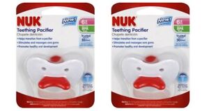 NUK Transitional Teething Pacifier, 6 Months Plus, 2 Count