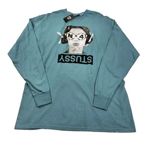 Stüssy No.4 Glasses Long Sleeve Tee Steel - Picture 1 of 3