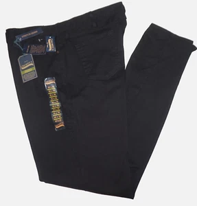Pantalones de mezclilla negros Cremieux para hombre 42x36 ALTOS relajados pierna recta elásticos nuevos con etiquetas - Imagen 1 de 5