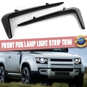 Front Bumper Fog Light Eyebrows Eyelid Trim Accessories For Defender 110 2020-24 - Picture 1 of 14
