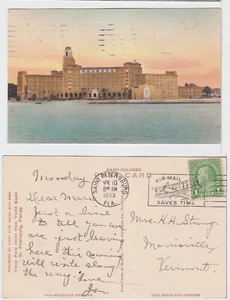 TurtlesTradingPost- St Peter, FL 1933 Airmail Saves Slogan- Viney Park Hotel - Picture 1 of 3