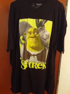 NWOT! Shrek & Donkey Black Graphic T-shirt Men's 3XL - Picture 1 of 4