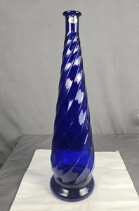 Guildcraft ITALIEN 🇮🇹 Vase 20" hoch blau Wirbel - Bild 1 von 9