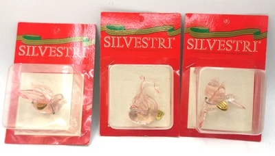 Lot of Silvestri Glass Birds Christmas Tree Ornaments New in Package - Изображение 1 из 4