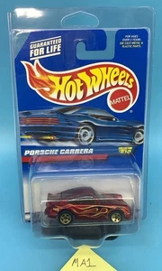 Hot Wheels PORSCHE CARRERA rot gold Wheels Flames #818 mit Protecto Pack - Bild 1 von 2