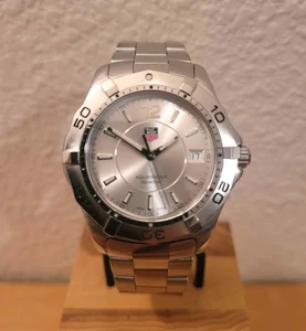 TAG HEUER AQUARACER SILBER HERREN QUARZUHR 300M 39MM - WAF1112 - Bild 1 von 10