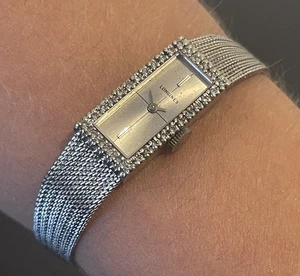 Reloj de cóctel Longines Mid-Century de colección para mujer ajustado relleno de oro blanco de 10 k - Imagen 1 de 5