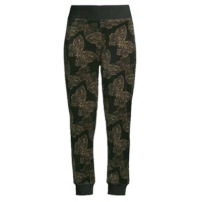 $215 JOHNNY WAS PLUS SZ 3 X ZURI JOGGER ТРЕНИРОВОЧНЫЕ ШТАНЫ БАБОЧКА ВЕЛЮР брюки новый с Ярлыками - Изображение 1 из 4