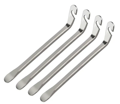 MARKENLOS 2-4x Fahrrad Reifenheber | Reifenwechsel Montagehebel 116mm Edelstahl Metall Set