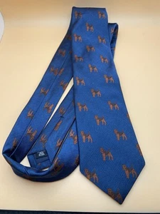 Chipp Airedale Terrier Krawatte 100% Seide, Made In USA. Top Zustand Neu. - Bild 1 von 8