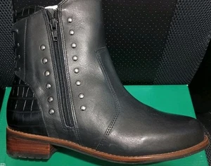 Stivali donna David Tate in pelle Maestro in vitello nero taglia 7,5WW NUOVI CON SCATOLA cerniera LEGGI DES - Foto 1 di 21