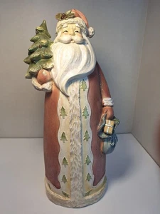 Large Old World Santa. Tree In One Hand, Toys In The Other . - Picture 1 of 9