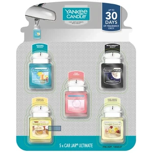 Yankee Candle Car Jar Ultimate Ambientador Variedad 30 Días Aromas Paquete de 5 - Imagen 1 de 2