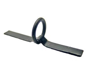 FIVE (5) CLASSIC FOLDING HOOK KEEPER STRAP AND RING STYLE BLACK - Picture 1 of 1