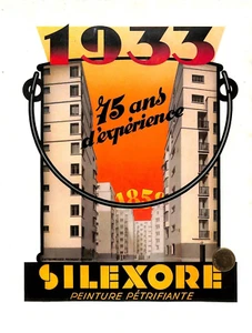 PARIS ( 09 ) PEINTURE SILEXINE / ETS VAN MALDEREN / SILEXORE / PUBLICITE 1934 - Picture 1 of 2