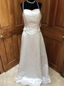 Langes graues Ballkleid Applikation Ballkleid Abendkleid oder Hochzeitskleid - Bild 1 von 7