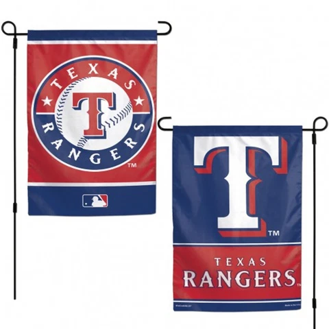 TEXAS RANGERS  DOUBLE SIDED 12"X18" GARDEN FLAG BANNER NEW Cover