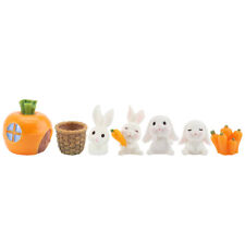  Trinkets Synthetic Resin Student Bunny Series Figurines Ornament
