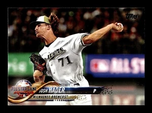 2018 Topps Update Series #US85 Josh Hader - Milwaukee Brewers - Picture 1 of 2