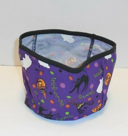 Longaberger Small Caldron Basket Liner ONLY Halloween Party Ghosts New Purple Cover