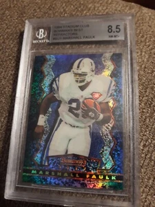 1994 Bowman Best Refractors MARSHALL FAULK BECKETT 8.5 GRADED ROOKIE Colts - Picture 1 of 4