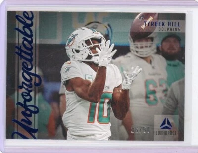 Tyreek Hill 2023 Panini Luminance Unforgettable 26/50 Dolphins - Image 1 of 2