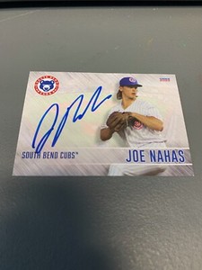Joe Nahas 2023 South Bend Cubs Team Set Card signed autograph Auto