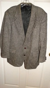 MENS Robert Stock Tweed Wool Jacket Sport Coat Blazer SIZE 40 REG MULTI COLORS - Picture 1 of 12