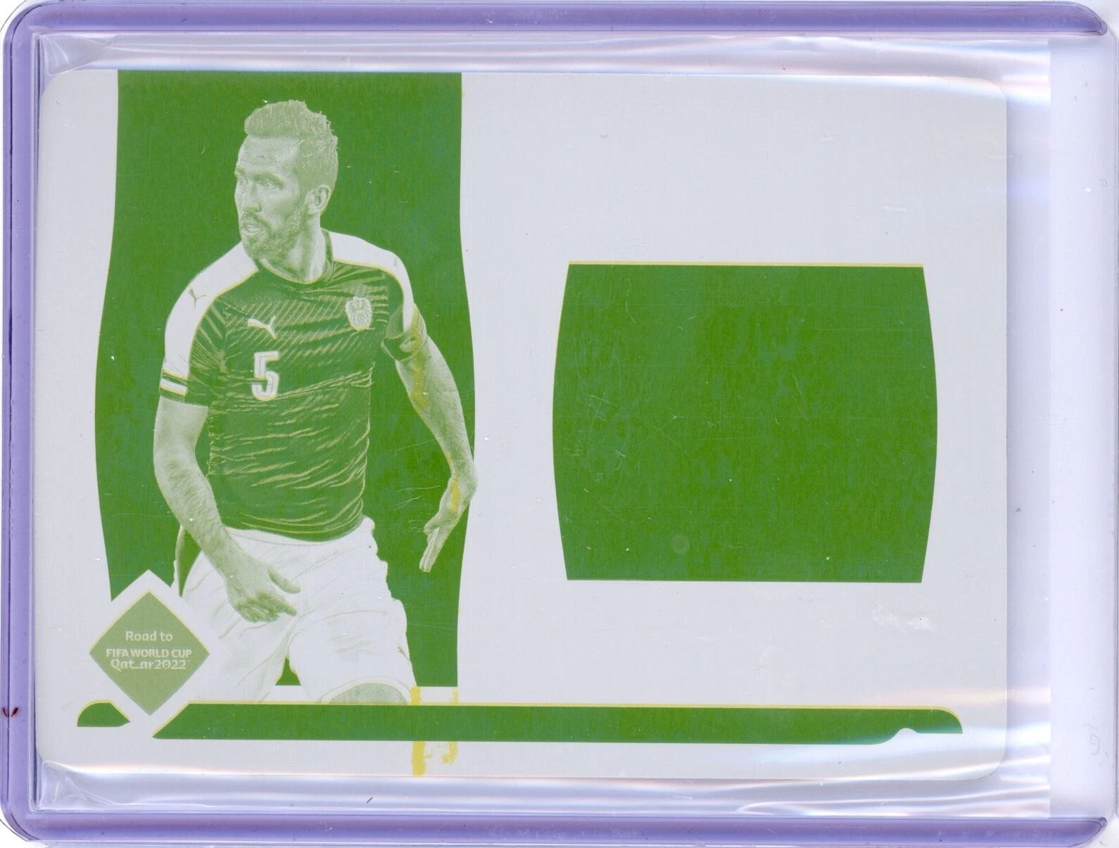 CHRISTIAN FUCHS 2022 NATIONAL TREASURES WORLD CUP PRINTING PLATE 1/1 AUSTRIA