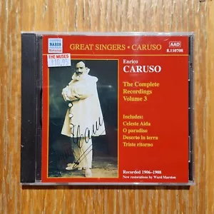 ENRICO CARUSO: The Complete Recordings Volume 3 CD 2000 BRAND NEW & SEALED Naxos - Picture 1 of 2
