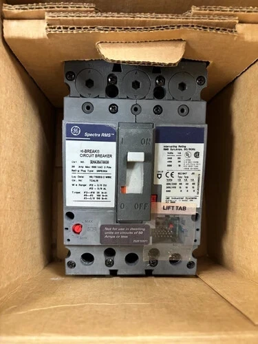 INTERRUPTOR DE CIRCUITO GE SEHA36AT0030 SERIE SPECTRA 30A 600V 3P CON VIAJE 30A ENVÍO GRATUITO Foto 1 de 1