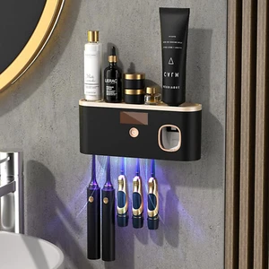 Intelligent Toothbrush Sanitizer Holder Automatic UV Sterilization Wall Mounted - Picture 1 of 12