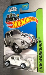 HOT WHEELS 2014 1/64 HW WORKSHOP HERBIE VOLSWAGEN BEETLE DECAL ERROR RARE! HTF! - Picture 1 of 3