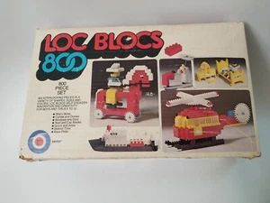 LOC BLOCS by ENTEX 800 Piece Set Plastic Bricks w/ Studs Vintage No People - Picture 1 of 4