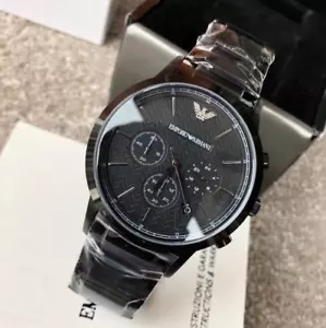 Emporio Armani Black Dial Chronograph Quartz Watch AR2485 - Picture 1 of 5