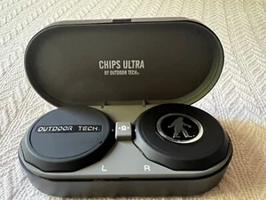 Outdoor Tech Chips Ultra Wireless Bluetooth Helmet Compatible Headphones - Picture 1 of 5
