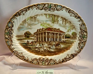 Johnson Bros Heritage Hall 4411 SOUTHERN PLANTATION 13 3/4" PLATTER - Picture 1 of 6