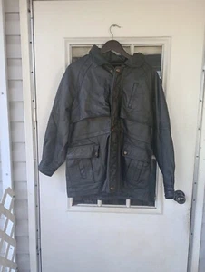 Lion Force Genuine Leather Snap And Zip Full Coat Sz XL(18) - Picture 1 of 12